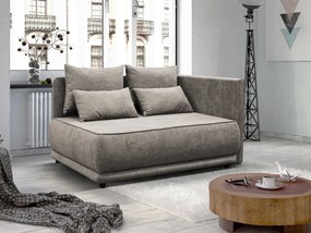 Kihúzható kanapé, bézsesszürke Taupe, jobbos, LIAMI