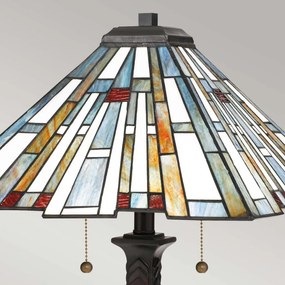Quoizel Maybeck QZ-MAYBECK-TL Asztali lámpa 2x60W/E27
