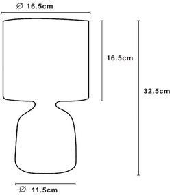 Lucide 47503/81/36 - Asztali lámpa COSBY 1xE14/40W/230V