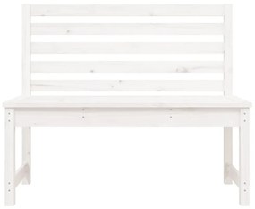 fehér tömör fenyőfa kerti pad 109 cm