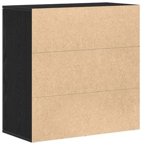 Fekete tölgy oldalbüfé 79x38x80 cm Szerelt fából