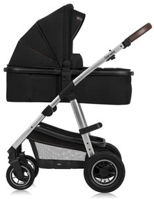 Lionelo - Kombinált 3 az 1-ben babakocsi AMBER fekete ezüst