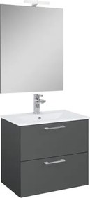 Ceramia Lea Fürdőszobabútor szett mosdóval 61,5x55x41,7 cm antracit LEASET60A