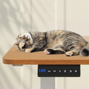 Elektromos, állítható magasságú íróasztal, 140x60 cm