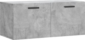 vidaXL betonszürke szerelt fa faliszekrény 80 x 36,5 x 35 cm