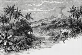 FotĂłtapĂ©ta Flizelin DekoratĂv HĂĄlĂłszoba Egzotikus panorĂĄma 104x70