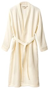 Krémszínű muszlin fürdőköpeny S/M Kimono – Foutastic