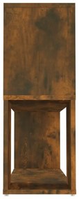 füstös tölgy színű szerelt fa könyvszekrény 100 x 24 x 63 cm