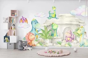 Fali matrica gyerekeknek dinoszauruszok rajzfilmvilágához 120 x 240 cm