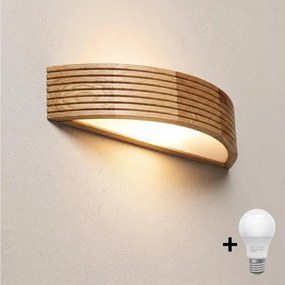 Brilagi - LED fali lámpatest CARVALHO MODERN 1xE27/60W/230V tölgy