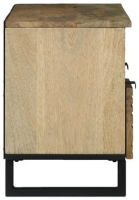 TV szekrény, 100x33,5x46 cm, tömör mangófából készült