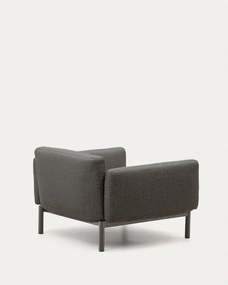 Szürke párnázott kerti fotel Sorells – Kave Home