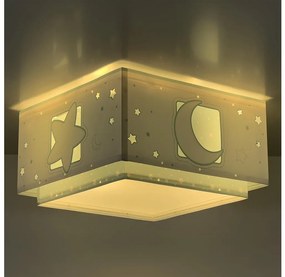 Dalber 63236H - Gyermek mennyezeti lámpa MOONLIGHT 2xE27/60W/230V zöld