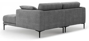 Szürke sarokkanapé (jobb oldali-heverő résszel) Bemy – Micadoni