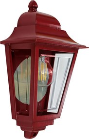 Elstead lighting klasszikus kültéri fali lámpa deco lane piros átlátszó elsdeco-lane7-red IP44