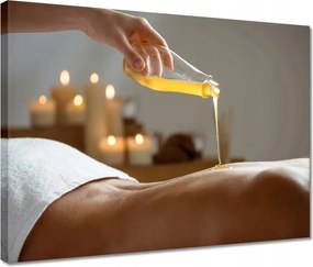 Vászonkép 40x30 Masszázs olajjal a SPA-ban Olaj