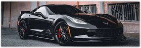 Poszterek 200x66 Fekete sportautó