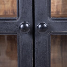 Natúr színű mangófa tálalószekrény 160x71 cm – Ixia