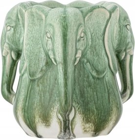 Bloomingville Pontus Virágtartó Elefánt váza Zöld