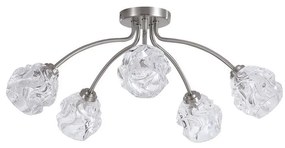 Searchlight 11525-5SN - Felületre szerelhető csillár ASTRAL 5xG9/33W/230V matt króm