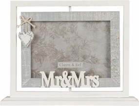 Szürke képkeret állványon 18x13 cm