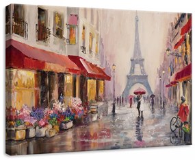 Párizs, vászonkép, 70x50 cm méretben
