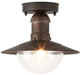 Brilagi - Kültéri mennyezeti lámpa MOLDE 1xE27/60W IP44 bronz/patina