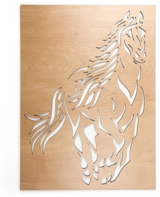 Vidám Fal |  Fából készült fali dekoráció Ló
