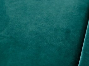 SMART VELVET sötétzöld kinyitható sarokkanapé, kétoldalas