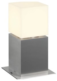 Kültéri Állólámpa, 30cm magas, rozsdamentes acél (inox), E27, SLV Square Pole 30 1000344