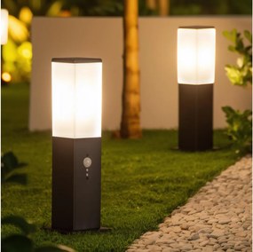 Brilagi - Kültéri lámpa érzékelővel NOVA 1xE27/15W/230V 40 cm IP44 fekete