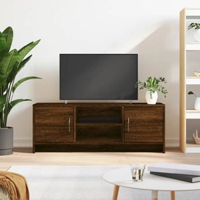 Barna tölgy színű szerelt fa TV-szekrény 102x30x37,5 cm