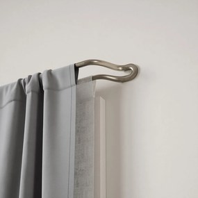 Rozsdamentes acél bővíthető dupla függönykarnis 107 - 305 cm Midnight – Umbra