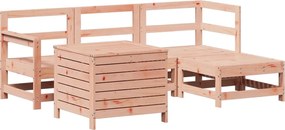 vidaXL 5 részes tömör duglászfenyő kerti kanapészett