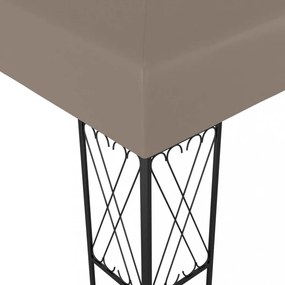 tópszínű szövetpavilon 6 x 3 m