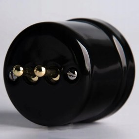 Kerámia Falra Szerelhető Kétsávos Karos Kapcsoló, Fekete