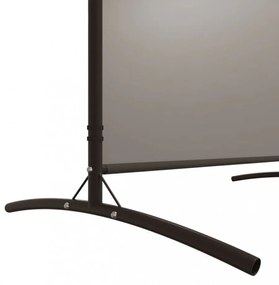 5 paneles antracitszürke szövet térelválasztó 433x180 cm