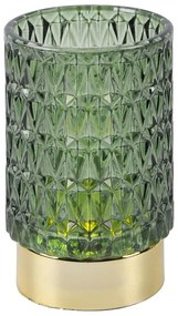 Diamond zöld LED üveg lámpadísz - PT LIVING