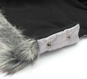 Kézmelegítő babakocsira 2az1-ben New Baby plüss grey
