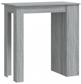 szürke sonoma színű bárasztal tárolópolccal 102 x 50 x 103,5 cm