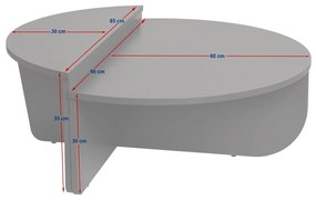 Orion Atlantic Pine dohányzóasztal