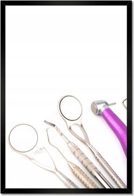 Poszterek keretben 40x60 Fogászati eszközök