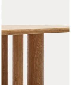 Étkezőasztal kőrisfa dekorral 105x220 cm Mailen – Kave Home