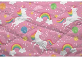 Rózsaszín egyszemélyes mikroszálas gyerek ágyneműhuzat 140x200 cm – Good Morning