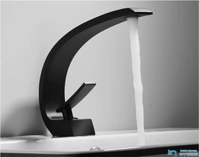 Mosdócsaptelep EYN GB1424-zs LED-világítással, több színváltozatban, például arany és matt fekete kivitelben — Fekete
