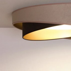 BRILAGI-LED Mennyezeti lámpa VELVET TWIST LED/24W/230V 4000K átm. 55 cm bézs/barna/arany