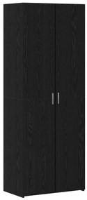 fekete tölgy magas szekrény 70x42.5x185 cm Szerelt fa