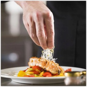 Poszterek 100x100 Séf főétel