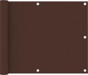 vidaXL barna oxford-szövet erkélyparaván 75 x 300 cm
