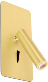 Faro Suau Led süllyesztett fali lámpa, 3W, 3000K, arany, IP20